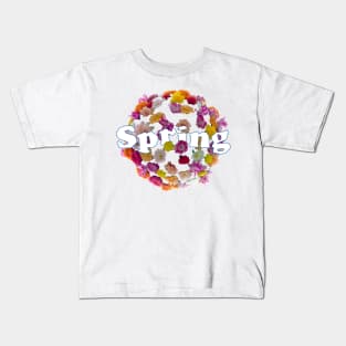 Blooming into Spring Flower Kids T-Shirt